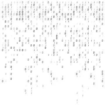 Binary digits falling background, abstract 0,1 wallpaper Stock Illustration