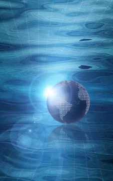 Binary earth Stock Illustration