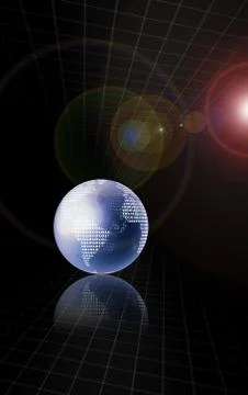 Binary earth Stock Illustration