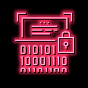 Binary encryption color icon vector illustration sign Stockillustratie