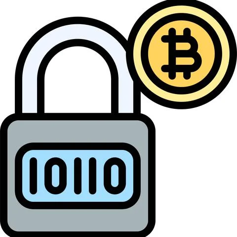 Binary Encryption icon, Cryptocurrency related vector Stockillustratie