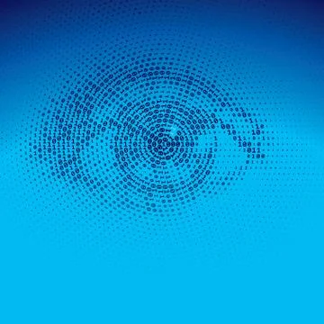 Binary eye 库存插图