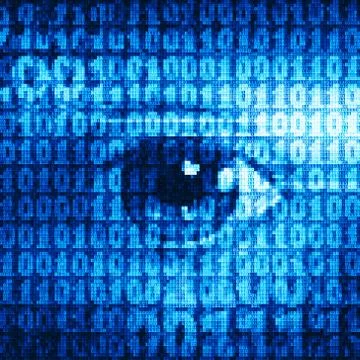 Binary eye Stock-Illustration