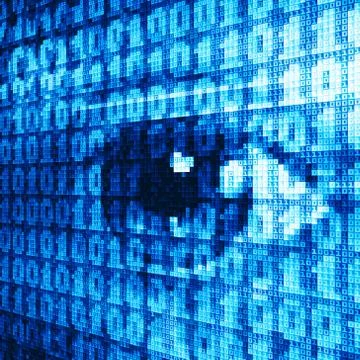 Binary eye 스톡 일러스트