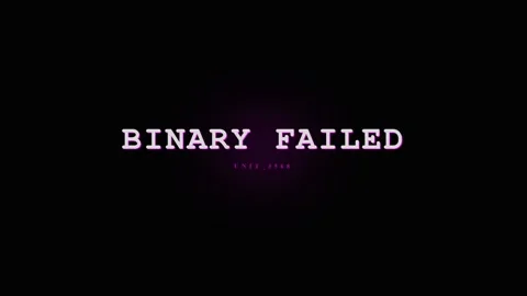 Binary Failed Glitch Text Overlay - Digital Error Message on Dark Background Stock Footage 331568390
