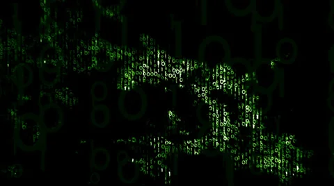 Binary Fast Processing Digital Concept 2 Stock Footage 35274864