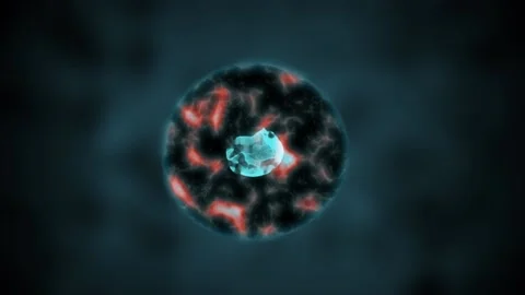 Binary fission cells division motion graphic Stock Footage 113685245