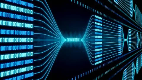 Binary flow chart with zero and one. Binary flow chart with zero and one. ... Stock Photos