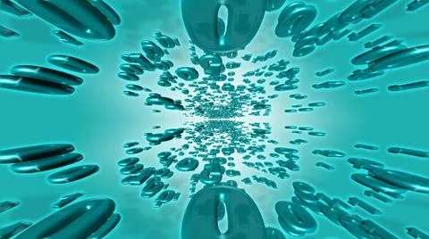 Binary flow data communication イラスト素材