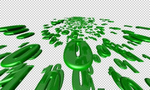 Binary flow data communication Illustrazione stock