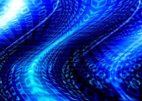 Binary flow Stock Photos