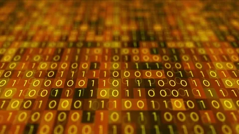 Binary Heavy Bandwidth usage Data concept Stock Footage 84077428