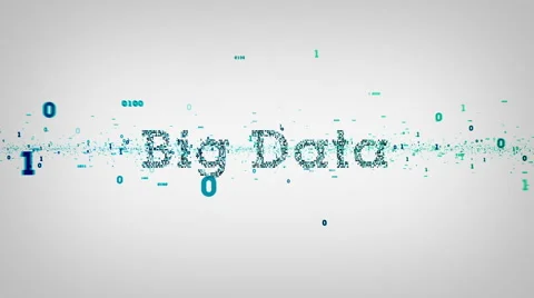 Binary Keywords Big Data White Stock Footage 52941849