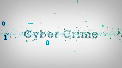 Binary Keywords Cyber Crime White Stock-Footage 52943108