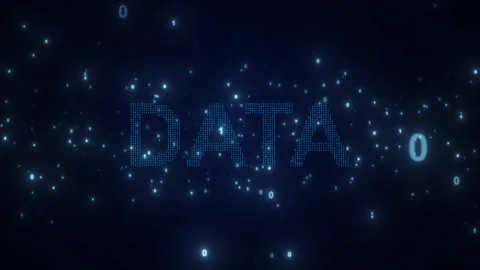 Binary Keywords Data Blue Video Animated Background Stock Footage 335363418