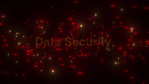 Binary Keywords Data Security Video Animated Background 스톡 동영상 335363835