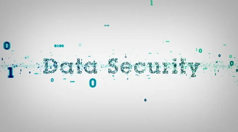 Binary Keywords Data Security White Stock Footage 52944058