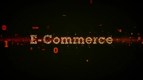 Binary Keywords E-Commerce Black Video stock 52944228