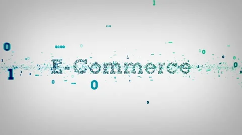 Binary Keywords E-Commerce White Stock Footage 52944461