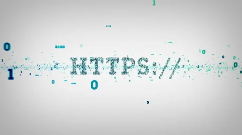 Binary Keywords HTTPS White Stock-Footage 54717597