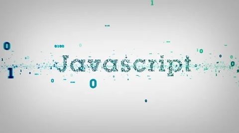 Binary Keywords Javascript White Stock Footage 54718055