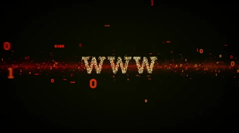 Binary Keywords WWW Black Video stock 52945052