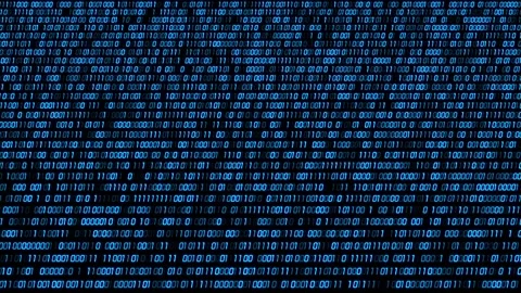 Binary LCD digital string digital password background Video stock 202114033