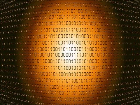 Binary light Abstract binary background showing information passing throug... Stock Photos