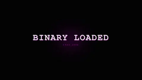Binary Loaded Text Animation - Futuristic Digital Data Stream Stock Footage 331568170