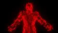 Binary man with orb glowing data 0 1 red HD Footage