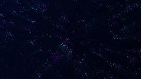 Binary Matrix Code Digital Wave Grid Tech Modern digital particles Stockbeeldmateriaal 348191345