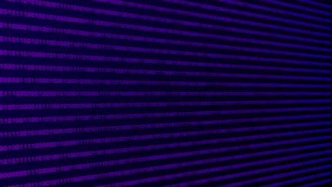 Binary Matrix Code Digital Wave Grid Tech Particles Hi tech Dot Line Particle 스톡 동영상 348191364