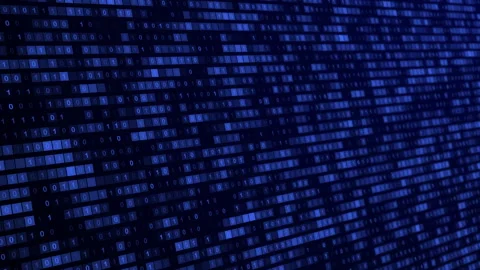 Binary Matrix Data concept for Artificial Intelligence 스톡 동영상 345293800