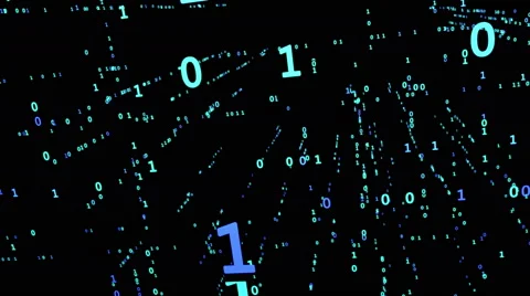 Binary Matrix Grid Stock Footage 47298262