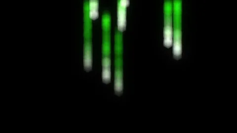 Binary Matrix Rain, Blurred Stock Footage 81573035