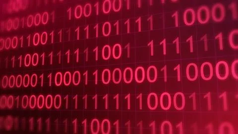 BINARY MOVING HORIZONTAL BG CODING PROGRAMMING BG HACKER SCREEN SCIFI MOVIE.. Stock Illustration