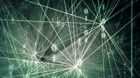 Binary networking concept Video stock 37779408