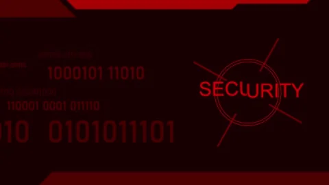 Binary number 01 information and data cybersecurity against unauthorized Stock Footage 304531070