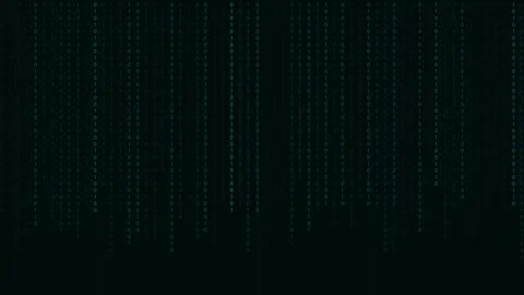 Binary number 01 zero one hacking using for cyber security Video stock 296410268
