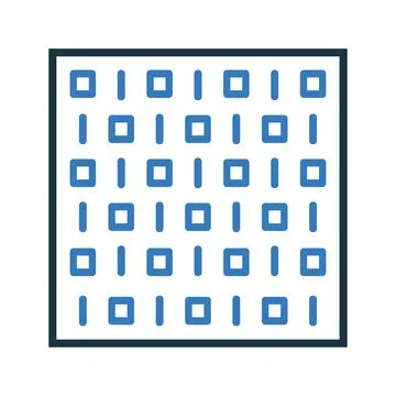 Binary, number, code, coding icon Stock Illustration
