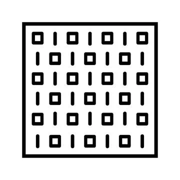 Binary, number, code, coding icon 스톡 일러스트