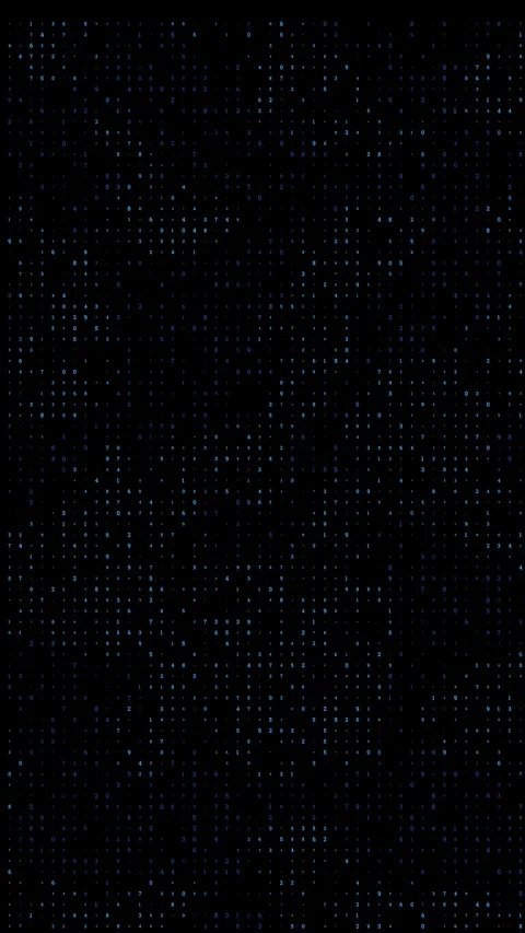 Binary Number Grid Digital Flow Stock Footage 315388568