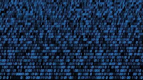 Binary number string code change background Video stock 223289486