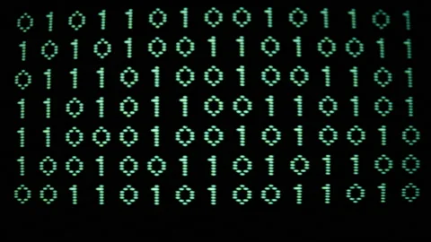 Binary numbers and data computer code Stock Footage 152680765