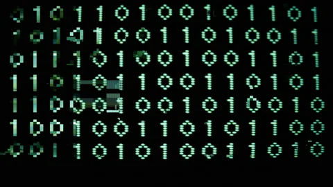 Binary numbers and data computer code Stock Footage 152683187