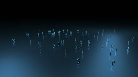 Binary Numbers And Letters Concept Stock Footage 46020018