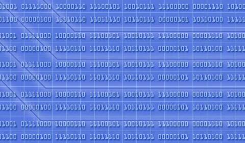 Binary numbers background 스톡 일러스트