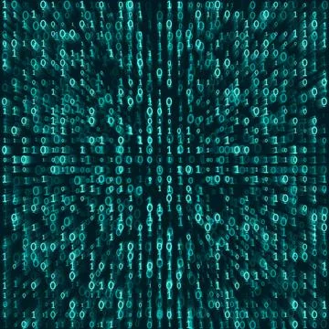 Binary numbers background Stockillustratie