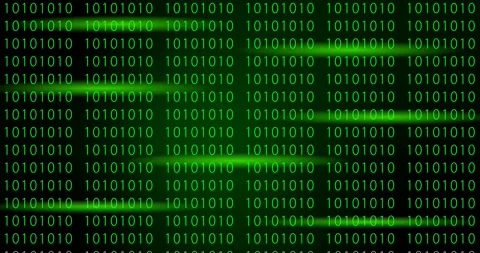 Binary numbers codes green color abstract footage video clip Stock Footage 220328624