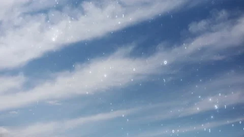 Binary numbers data on cloudscape background Stock Footage 132460690